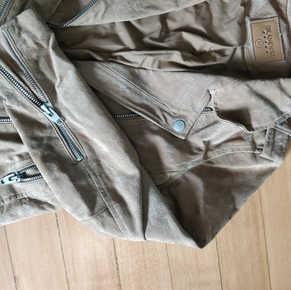Real suede leather Moto jacket